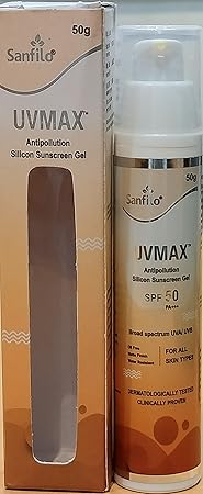 UV MAX Silicone Sunscreen Gel SPF and 50 PA+++ (60 gram)