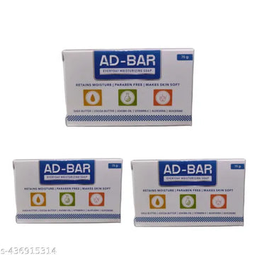 Ad Bar Everyday Moisturizing Soap 75gm Pack of - 3