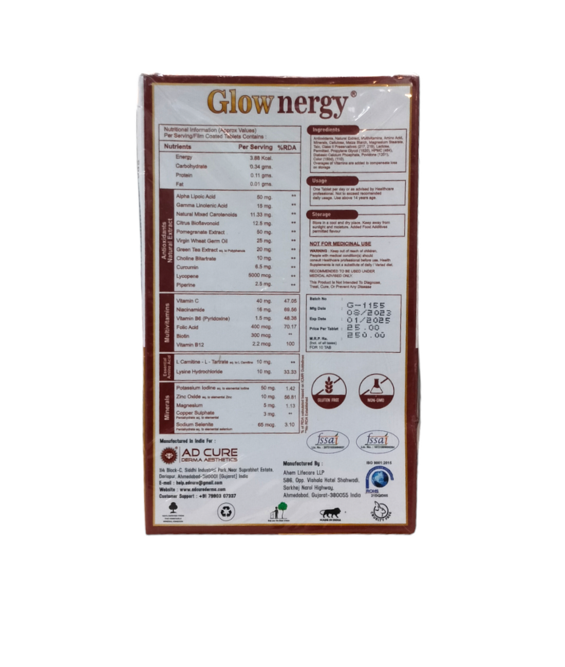 Glownergy Tablets