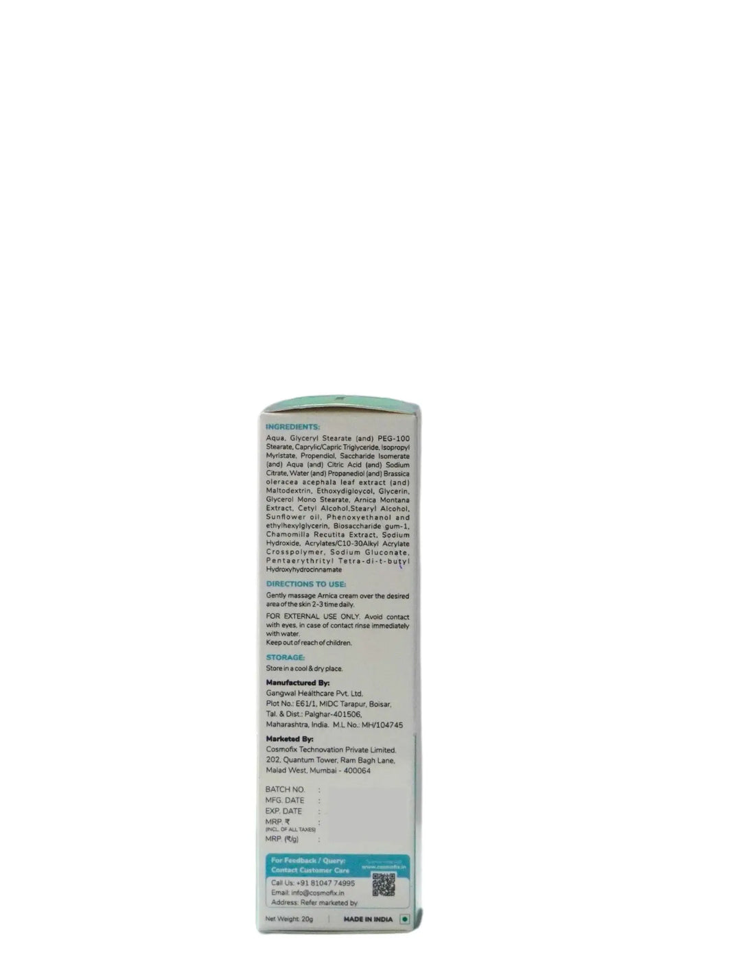 Cosmofix Arnica Cream 20g