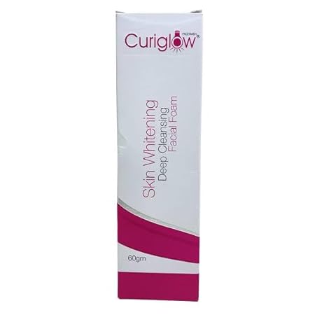 Curiglow skin whitening Facial foam face wash 60 gm