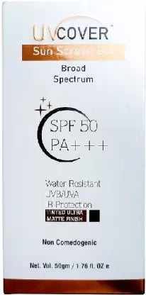 UVCOVER Sunscreen - SPF 50 PA+++ Sunscreen Gel  (50 g)