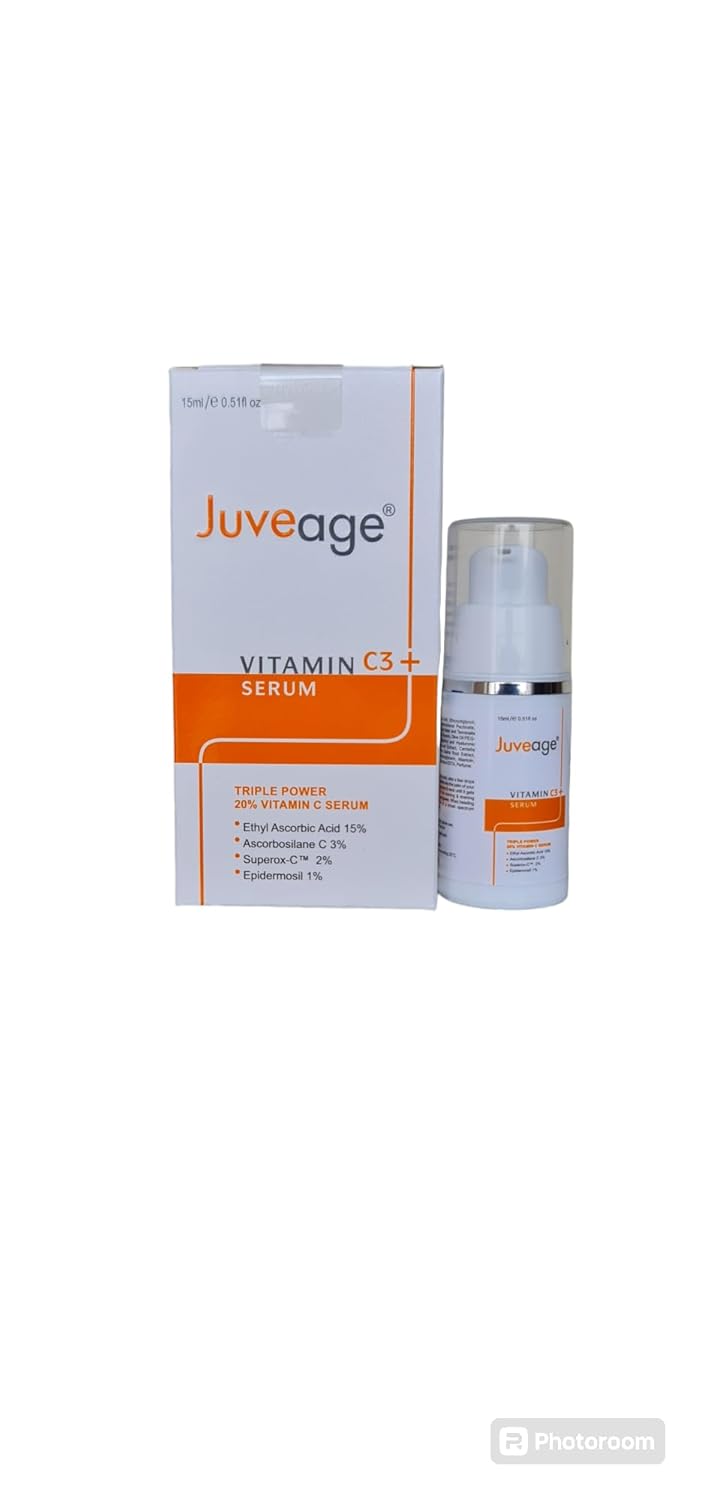 Juveage vitamin C3+ serum triple power skin brightening