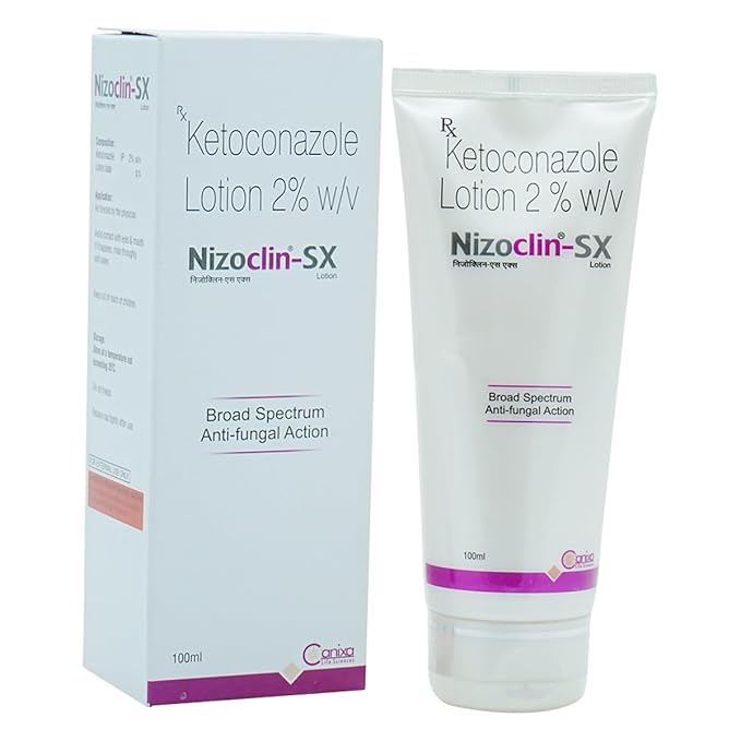 Nizoclin-SX - Tube of 100ml Lotion with Ketoconazole