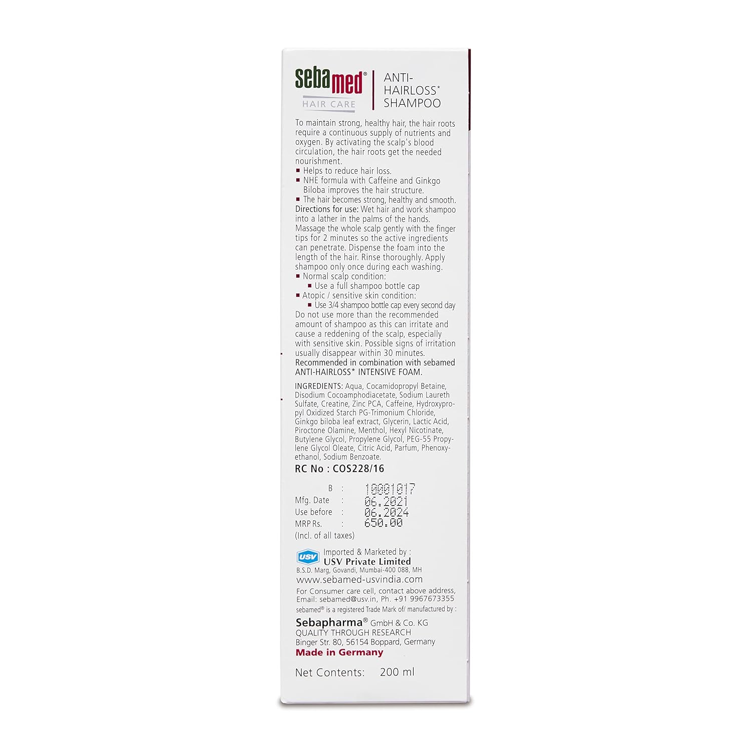 Sm Anti Hairloss Shampoo | 200ml