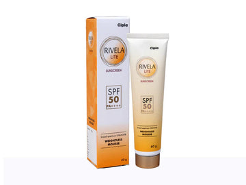 Rivela Lite Sunscreen SPF 50PA++++ 60gm