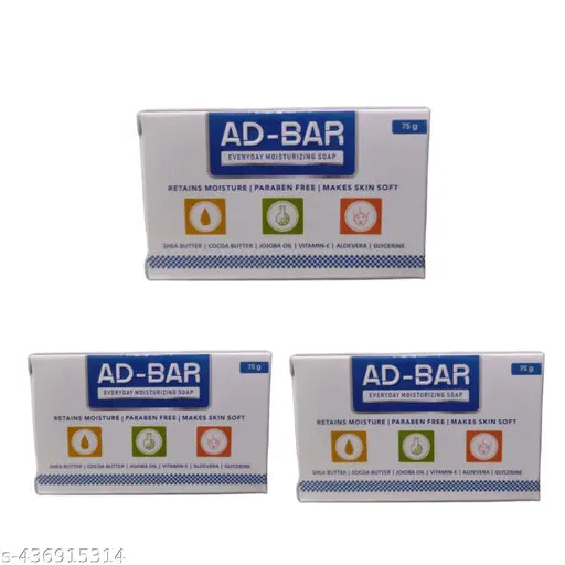 Ad Bar Everyday Moisturizing Soap 75gm Pack of - 3
