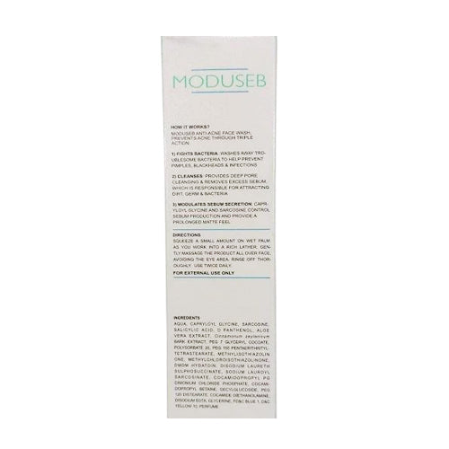Benefits of Ceuticoz Moduseb Foaming Face Wash