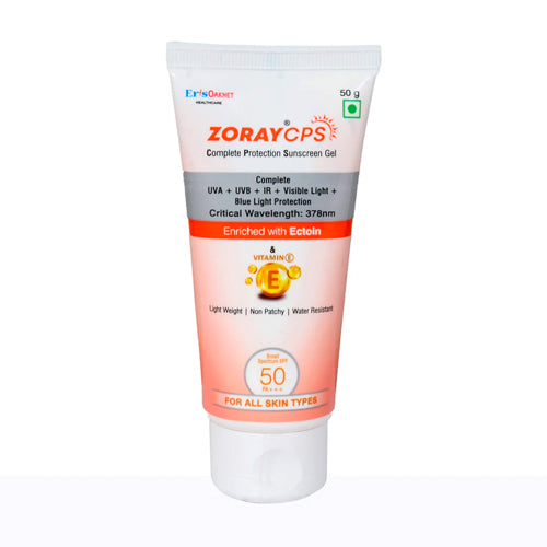 Zoray Cps Complete Protection Sunscreen Gel Spf 50 Pa+++ | 50gm