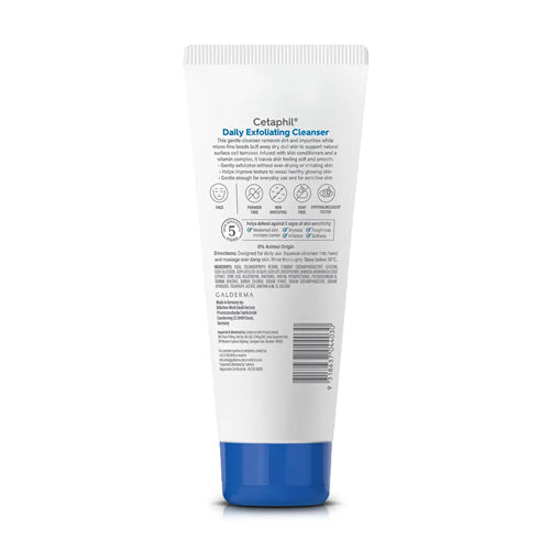 Cetaphil Daily Exfoliating Cleanser for Normal, Dry, Acne Prone & Oily - Sarinskin