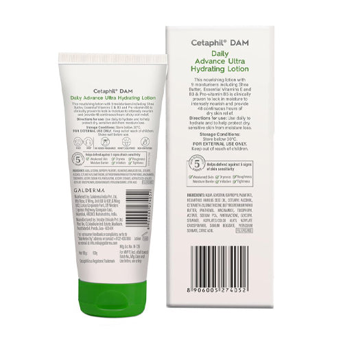 Cetaphil Dam Daily Advance Ultra Hydrating Lotion | 100gm