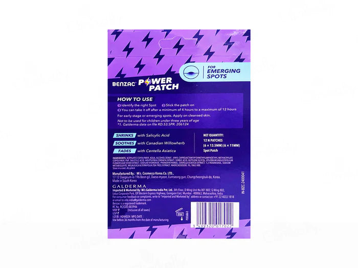 Benzac 3-In-1 Power Patch Fast Fix For Emerging Spots
