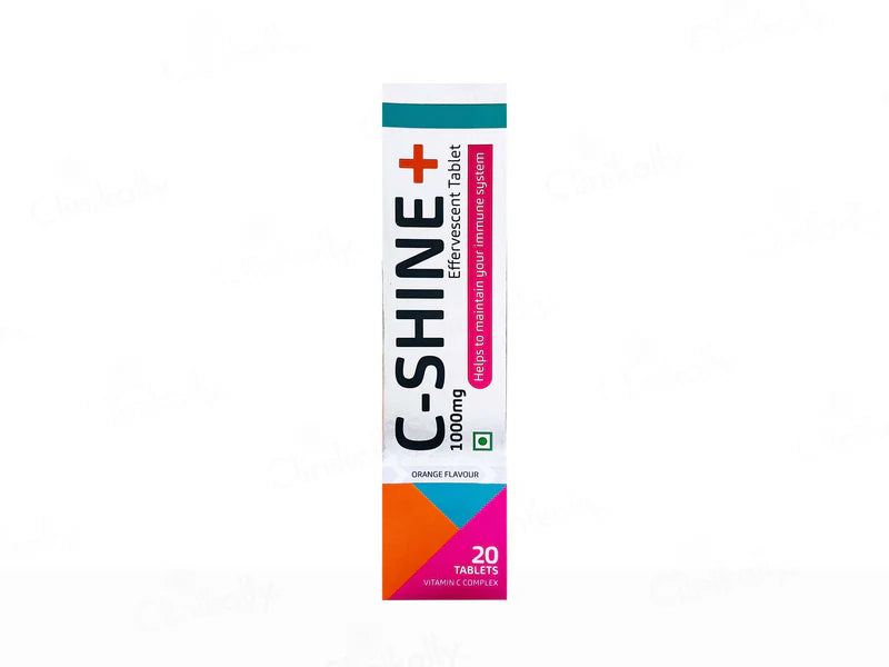 C-Shine+ 1000mg Effervescent Tablet - Orange Flavour