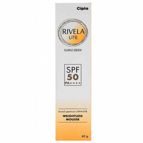 Rivela Lite Sunscreen SPF 50PA++++ 60gm