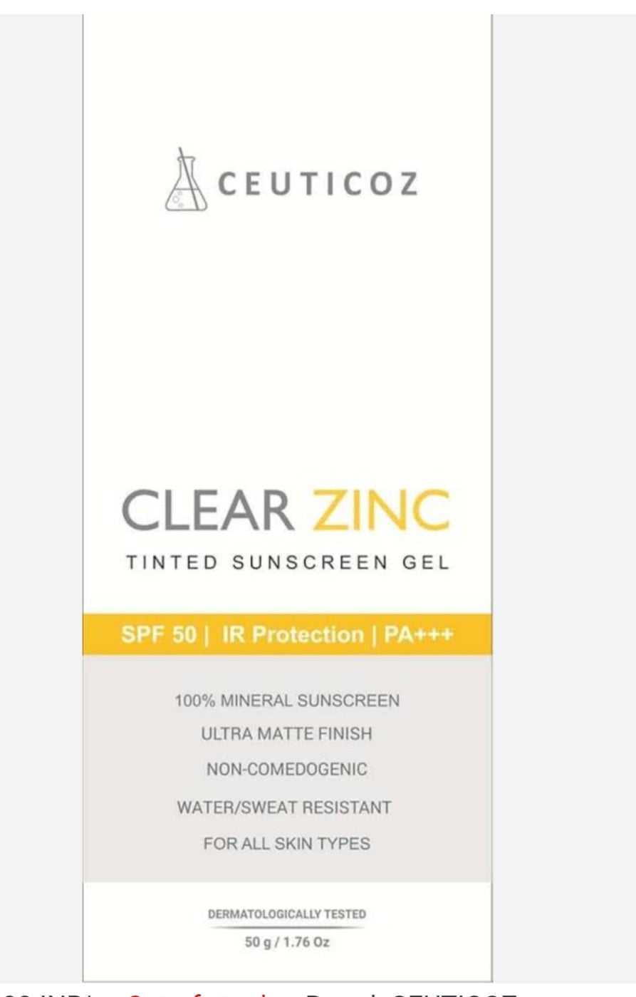 Clear Zinc Sunscreen | 50gm