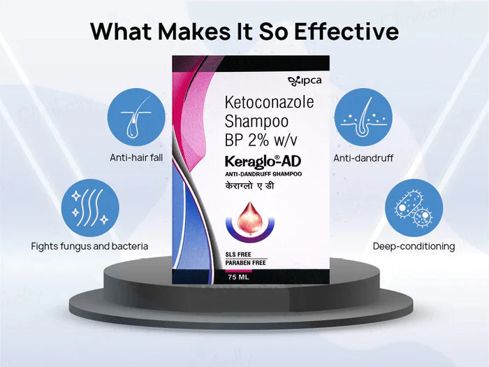 IPCA Keraglo-AD Anti-Dandruff Shampoo