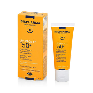 Isispharma UVE Block SPF 50+ Invisible Fluid | For Sensitive Skin 40ml