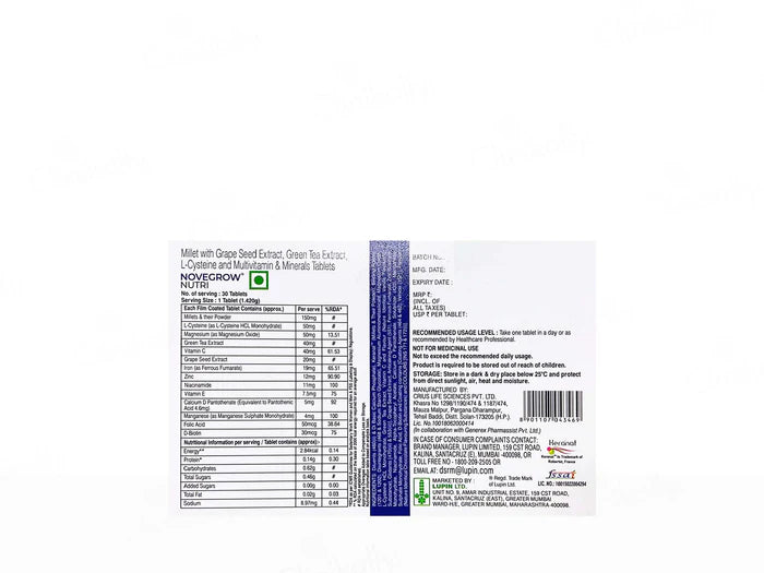 Novegrow Nutri Tablets 10s