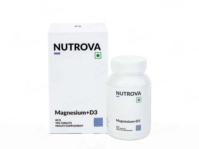 Nutrova Magnesium + D3 Health Supplement Tablet