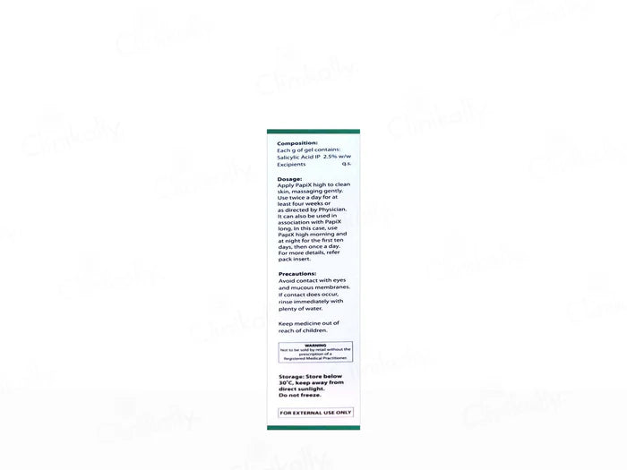 PapiX High 2.5% Salicylic Acid Gel