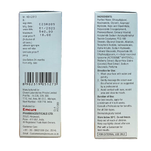 Solglo demelanising cream benefits