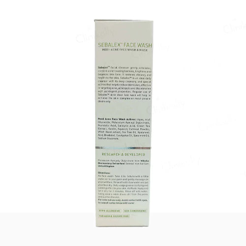 Sebalex Facewash Ingredients