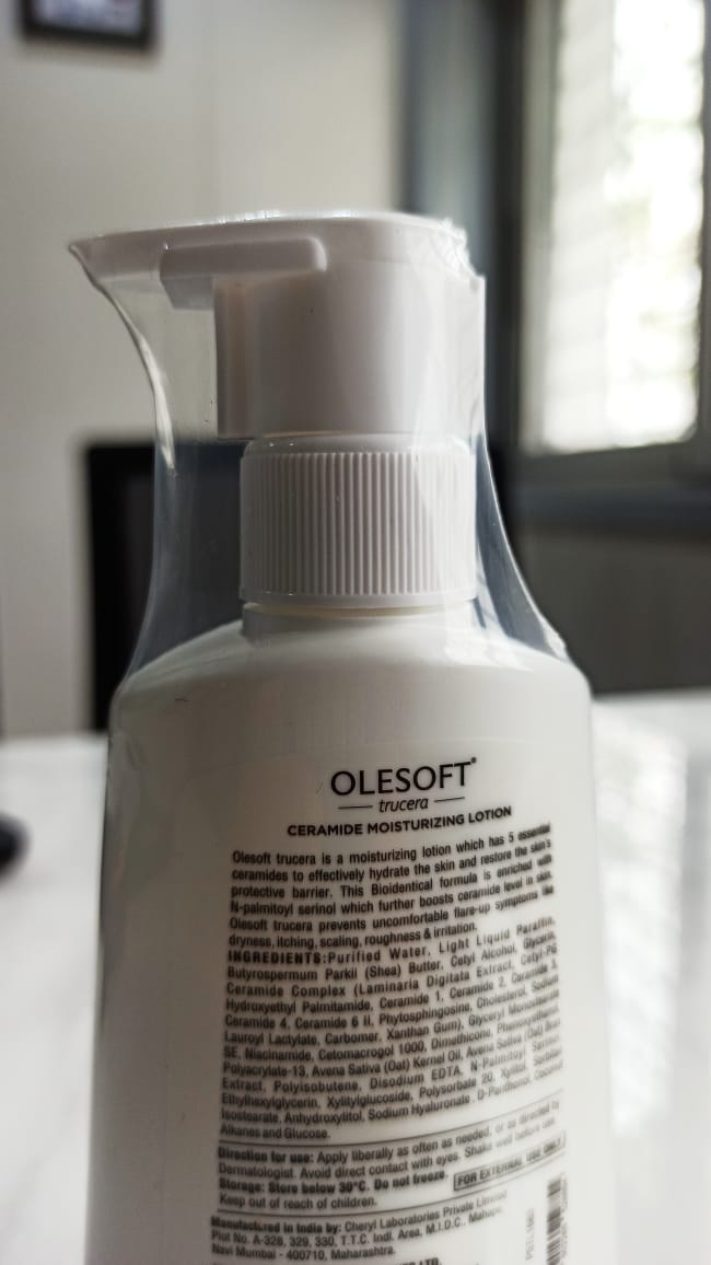 olesoft trucera ceramide moisturzing lotion