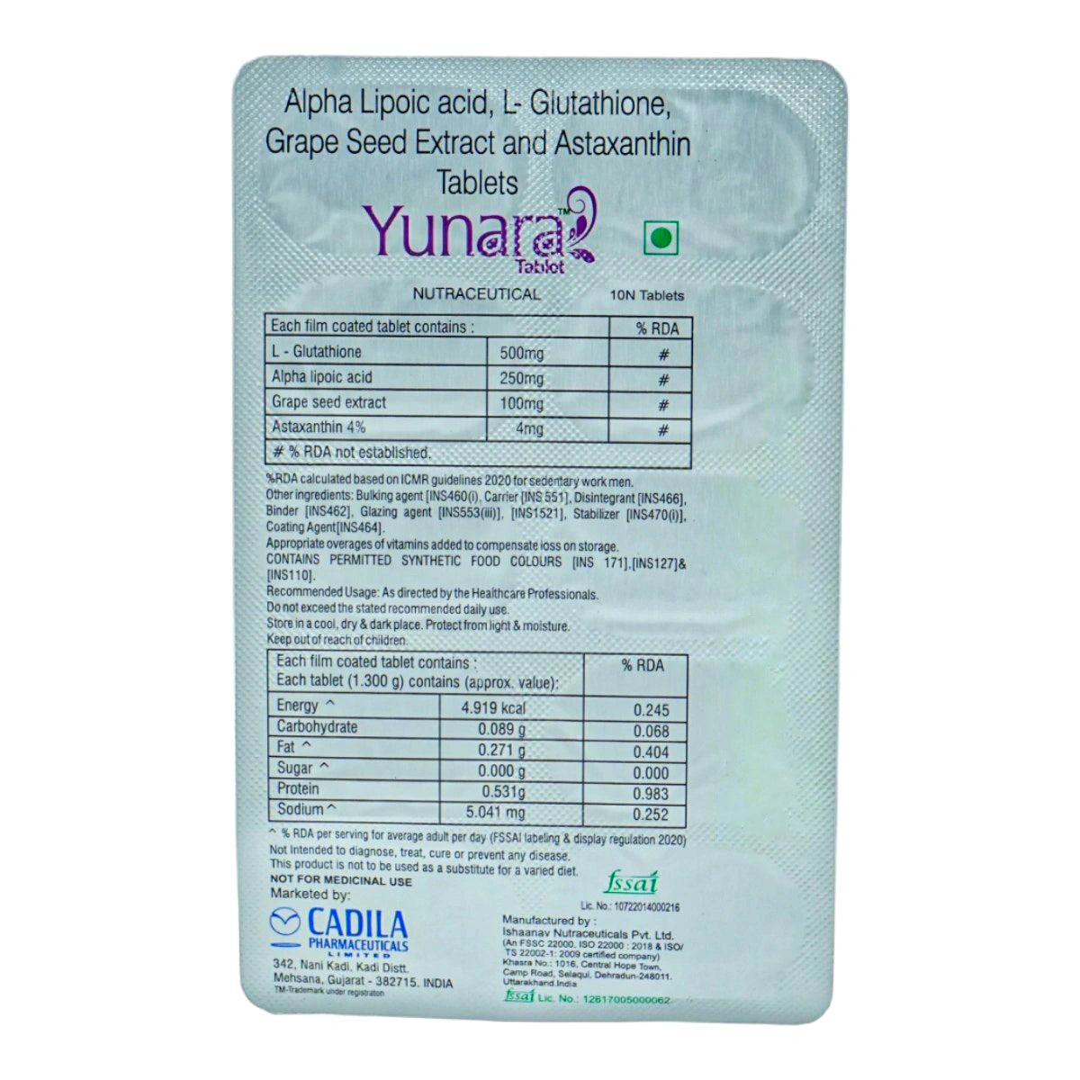 Yunara Tab | 10 Tab