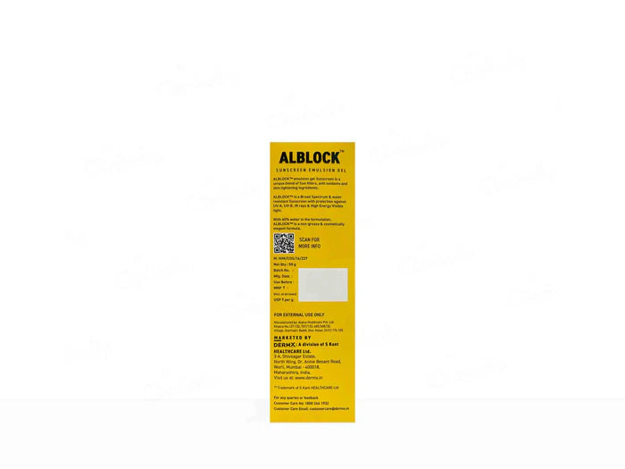 Alblock Sunscreen Emulsion Gel SPF 50+ PA+++