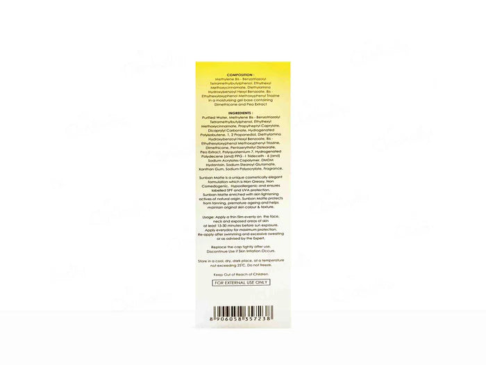 Sunban Matte Gel SPF 30+ Sunscreen