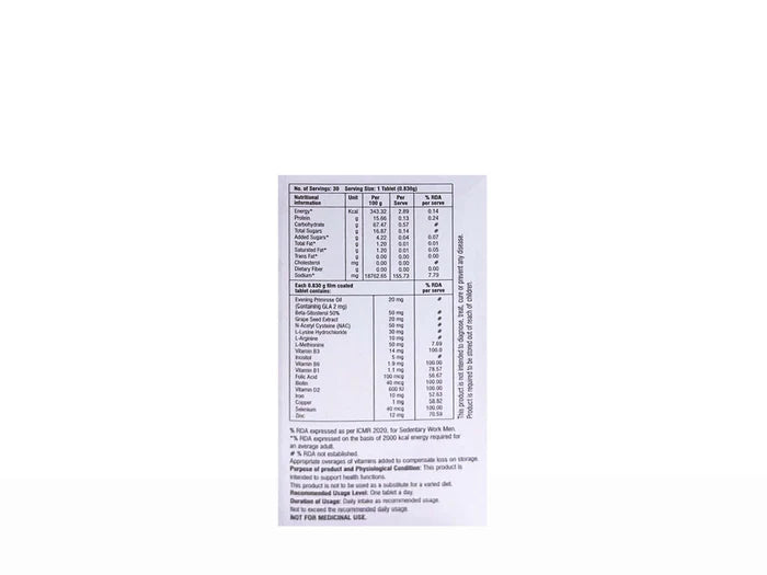Cutihance Men Nutraceutical Tablet