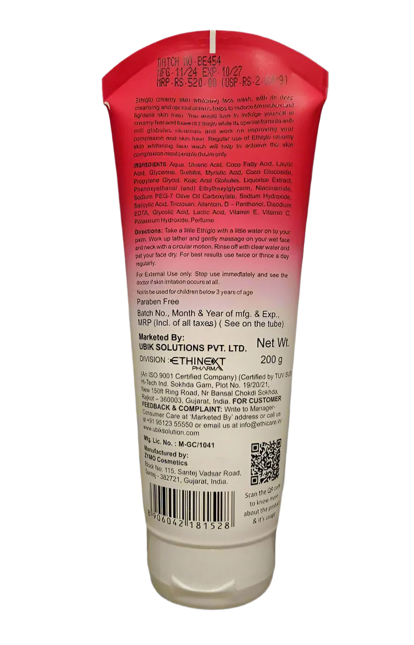 ethiglo face wash benefits for skin
