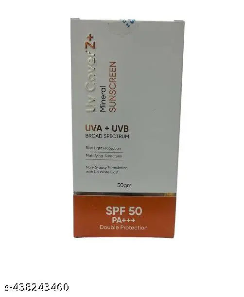 UV Cover Z+ Mineral Sunscreen SPF50 50gm
