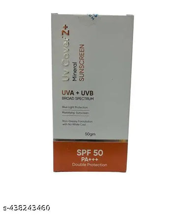 UV Cover Z+ Mineral Sunscreen SPF50 50gm