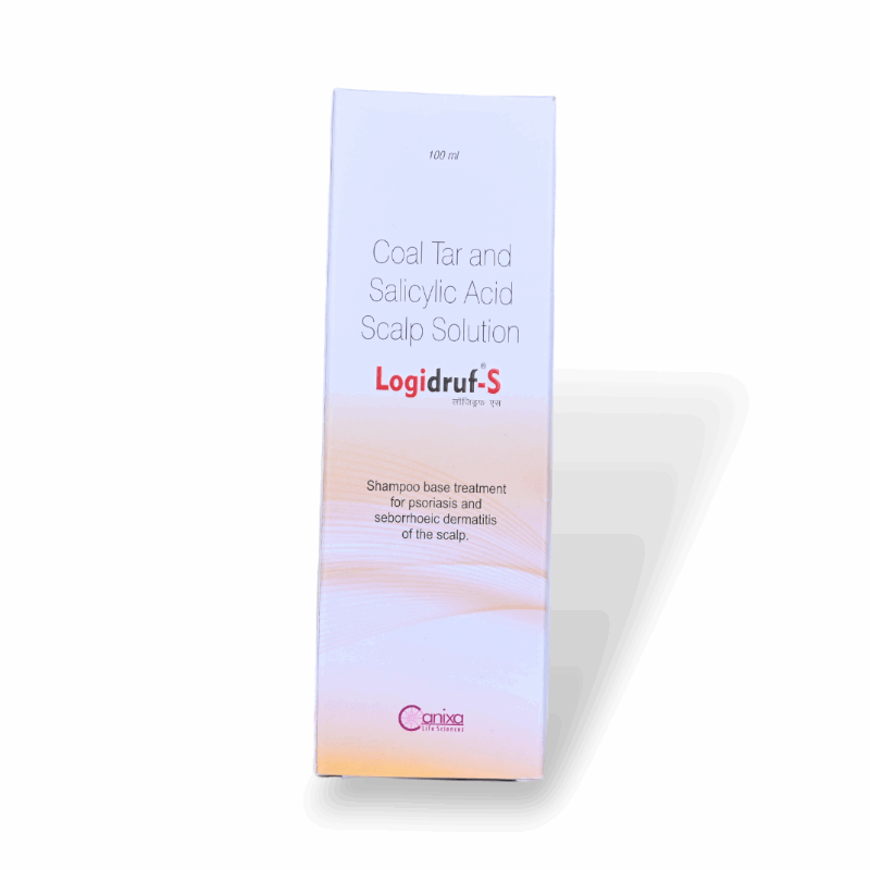 Logidruf-S Solution 100 ML | Anti Dandruff Shampoo | Remove Psoriasis Scales